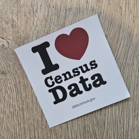 I love census data sticker